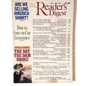 Vintage Reader's Digest May 1989 Magazine Margaret Thatcher Feature